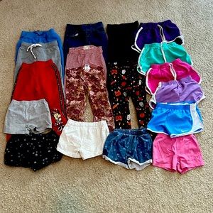 Lot of 18 Pieces Pants and Shorts size 4T Nike Minnie Mouse